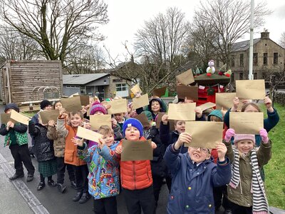 Image of Posting our letters to Father Christmas